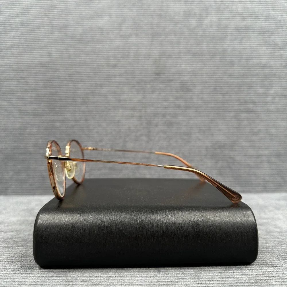 Lafont Issy & La Clic 006 Round Tortoise Gold Eyeglasses Frame Y2k